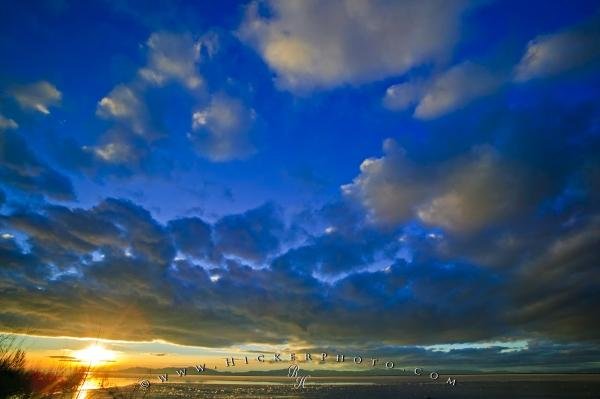 Photo: 
Great Salt Lake Image Sunset Clouds