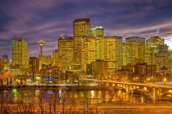 Photo: 
Beautiful Illuminated City Skyline Picture
