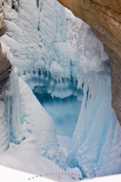 Photo: 
Intriguing Ice Formations Mistaya Canyon