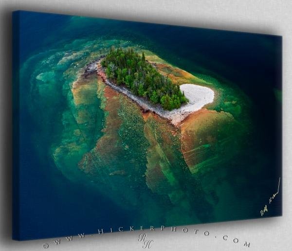 Photo: 
Lake Superior Abstract Island Canvas Fine Art Photo