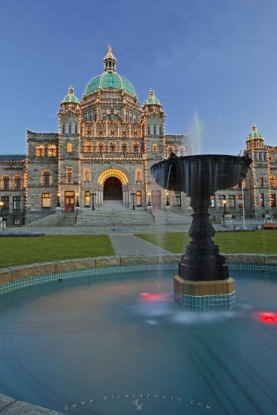 Photo: 
Parliament Buildings Fountain Victoria
