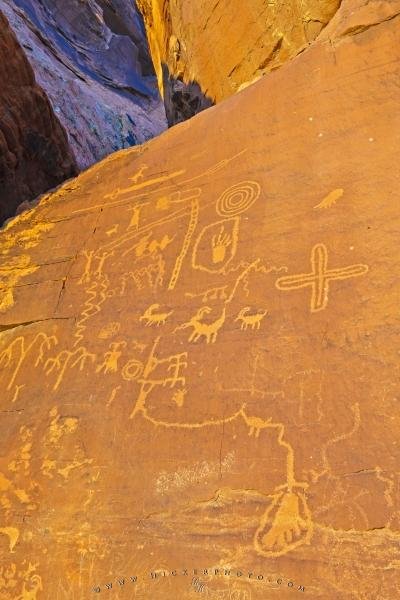 Photo: 
Petroglyphs Atlatl Rock Nevada