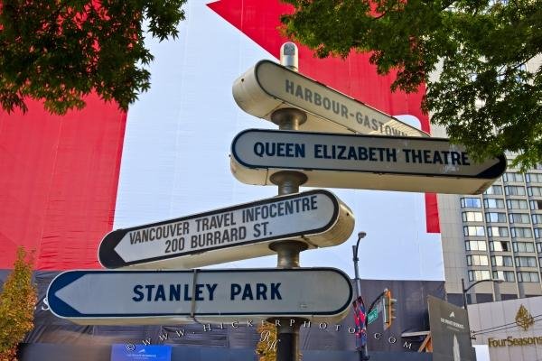 Photo: 
Directional Signs Downtown Vancouver