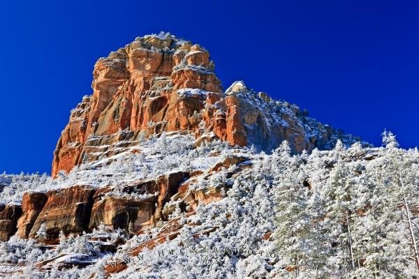 Photo: 
Snow Covered Formation Slide Rock