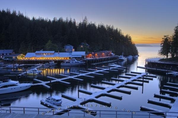 Photo: 
Telegraph Cove Sunset Northern Vancouver Island BC Canada