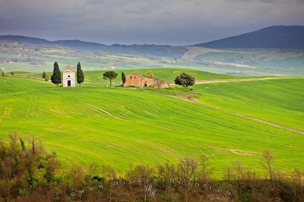 Photo: 
Tuscan Church Near Town Of Pienza Siena Tuscany Italy