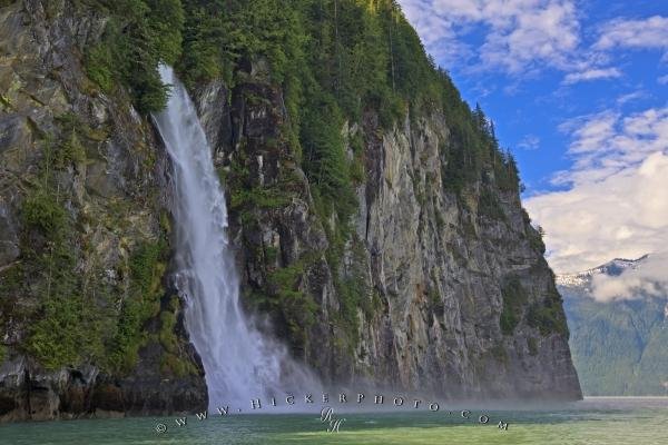 Photo: 
Cascade Point Waterfall Knight Inlet