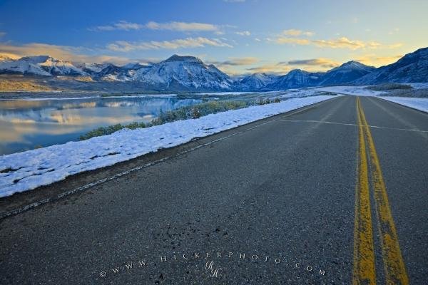 Photo: 
Winter Road Picture Rocky Mountains